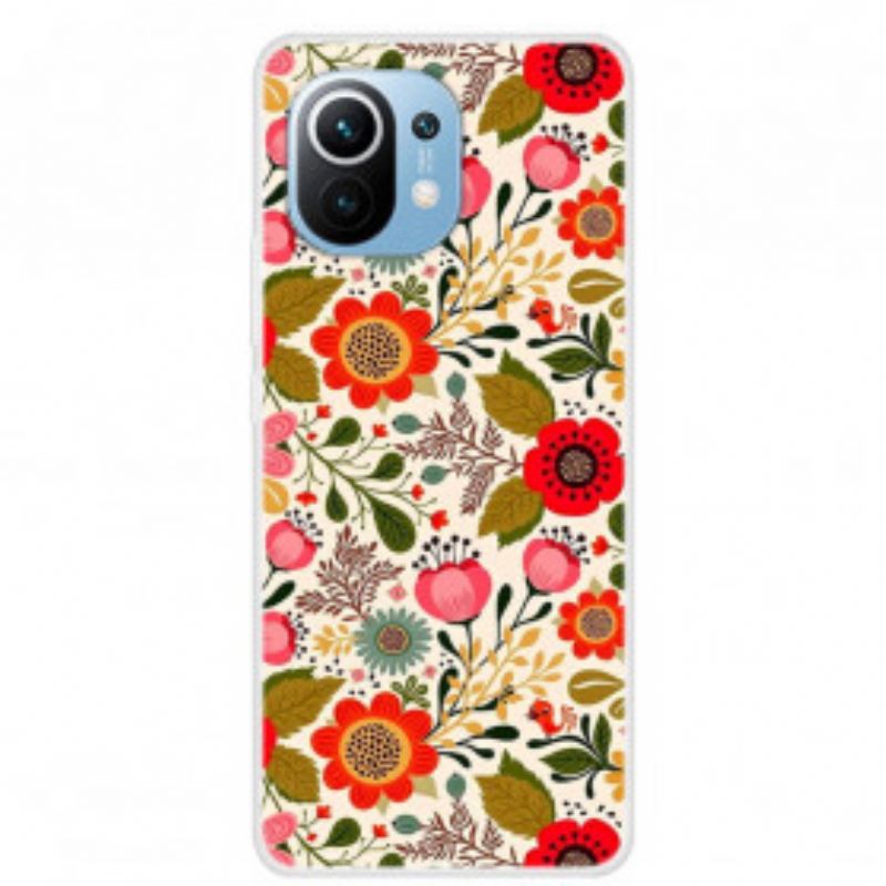 Cover Xiaomi Mi 11 (5G) Blomstertapet