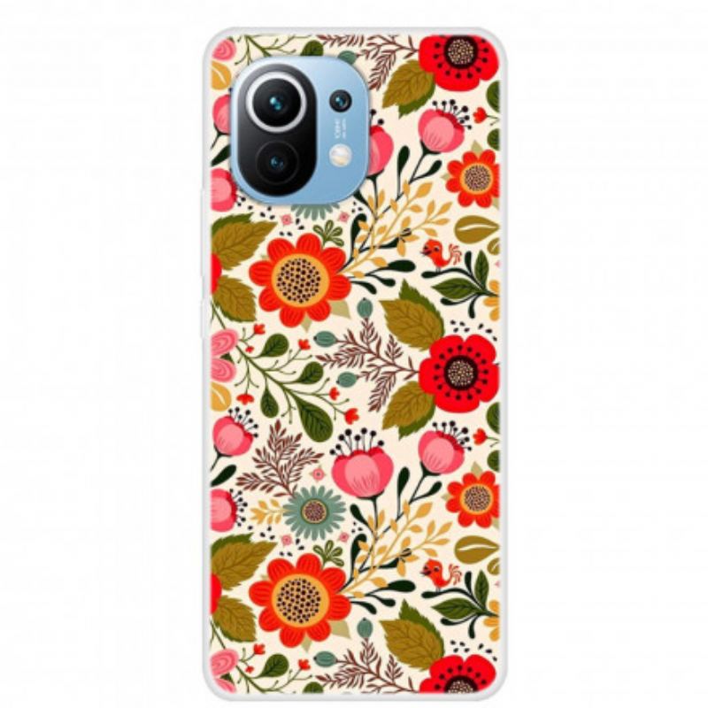 Cover Xiaomi Mi 11 (5G) Blomstertapet