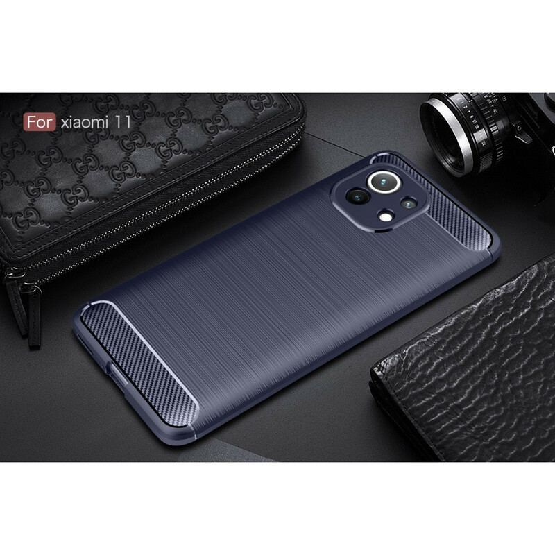 Cover Xiaomi Mi 11 (5G) Børstet Kulfiber