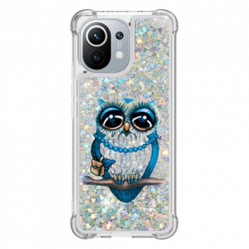 Cover Xiaomi Mi 11 (5G) Miss Owl Pailletter