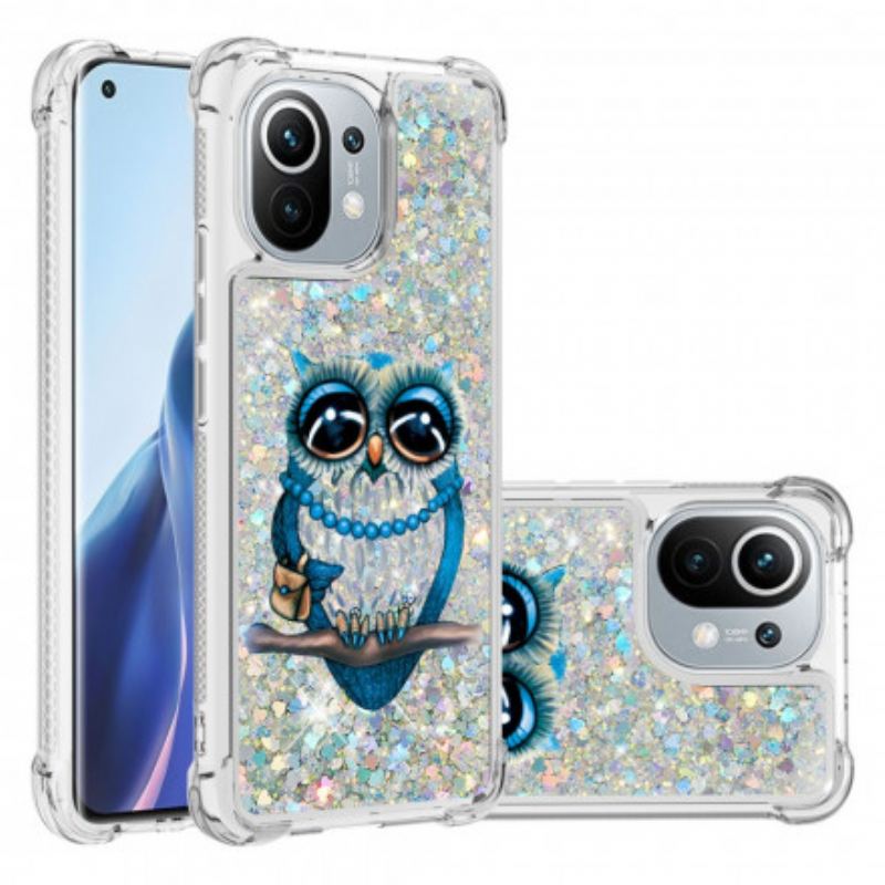 Cover Xiaomi Mi 11 (5G) Miss Owl Pailletter