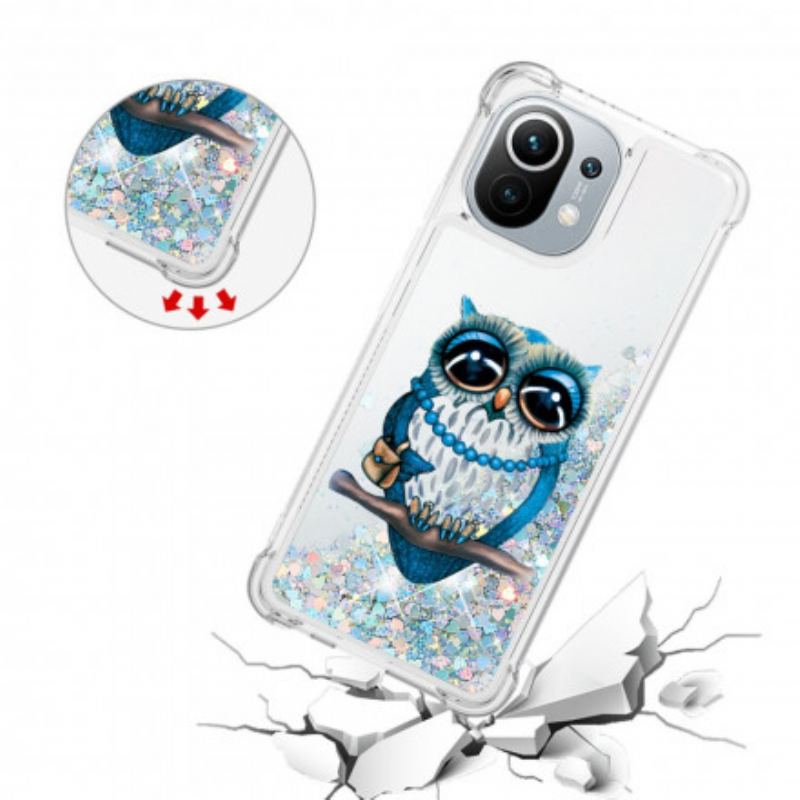 Cover Xiaomi Mi 11 (5G) Miss Owl Pailletter