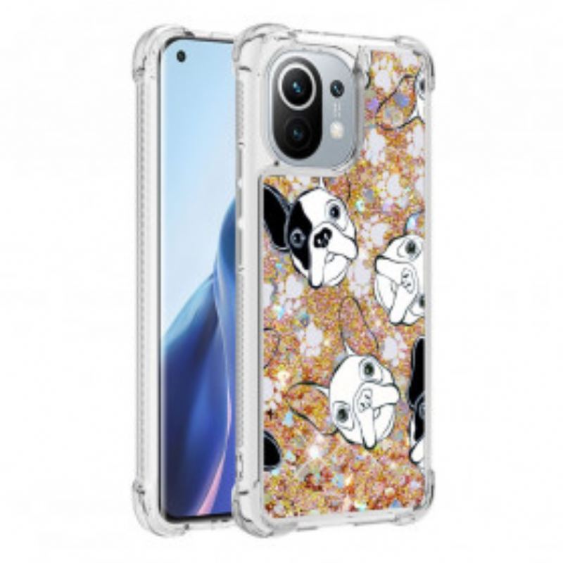 Cover Xiaomi Mi 11 (5G) Mr Hunde Pailletter