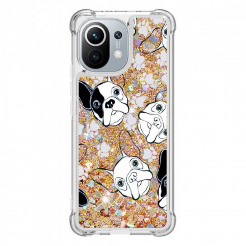 Cover Xiaomi Mi 11 (5G) Mr Hunde Pailletter