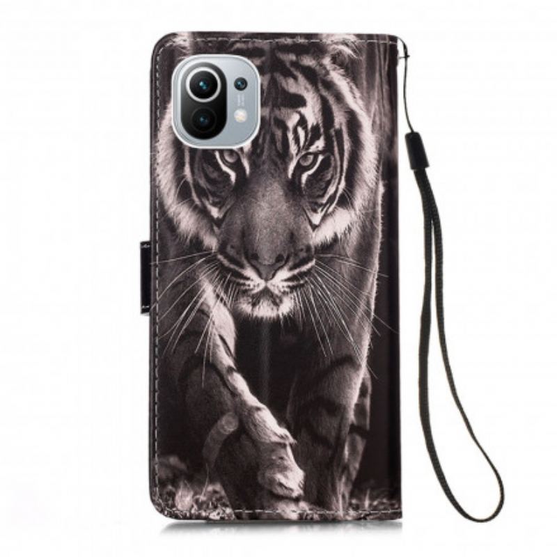 Læder Cover Xiaomi Mi 11 (5G) Nattiger