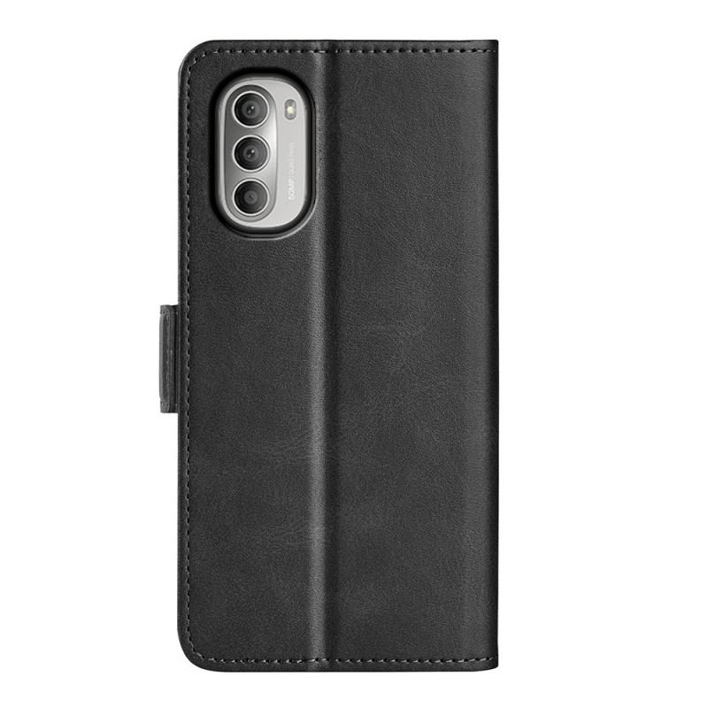 Flip Cover Moto G51 5G Læder Cover Dobbelt Klap