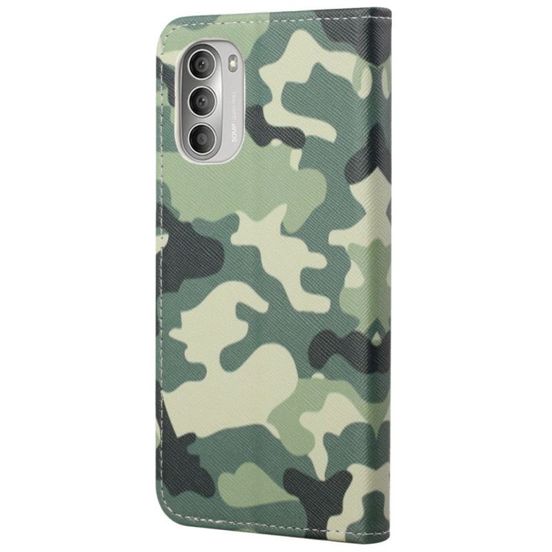 Flip Cover Moto G51 5G Militær Camouflage