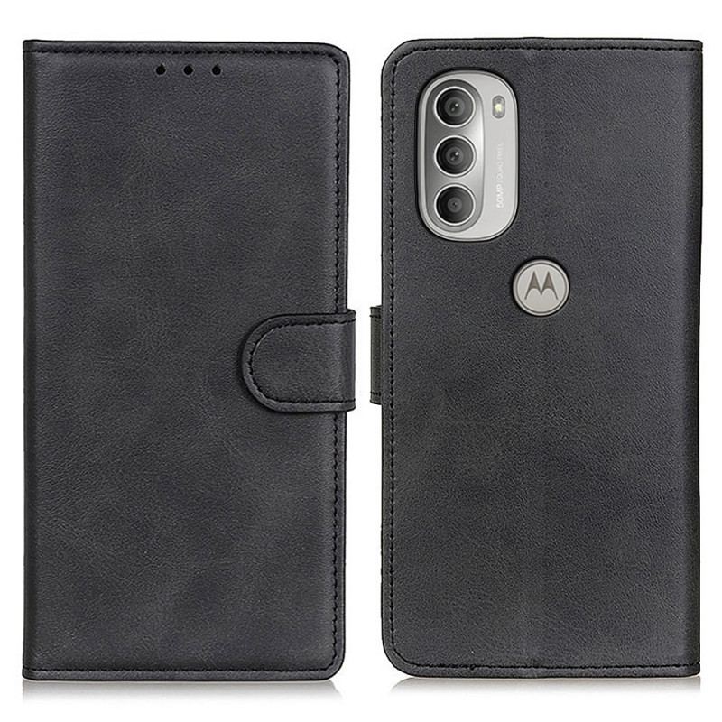 Flip Cover Moto G51 5G Retro Mat Lædereffekt