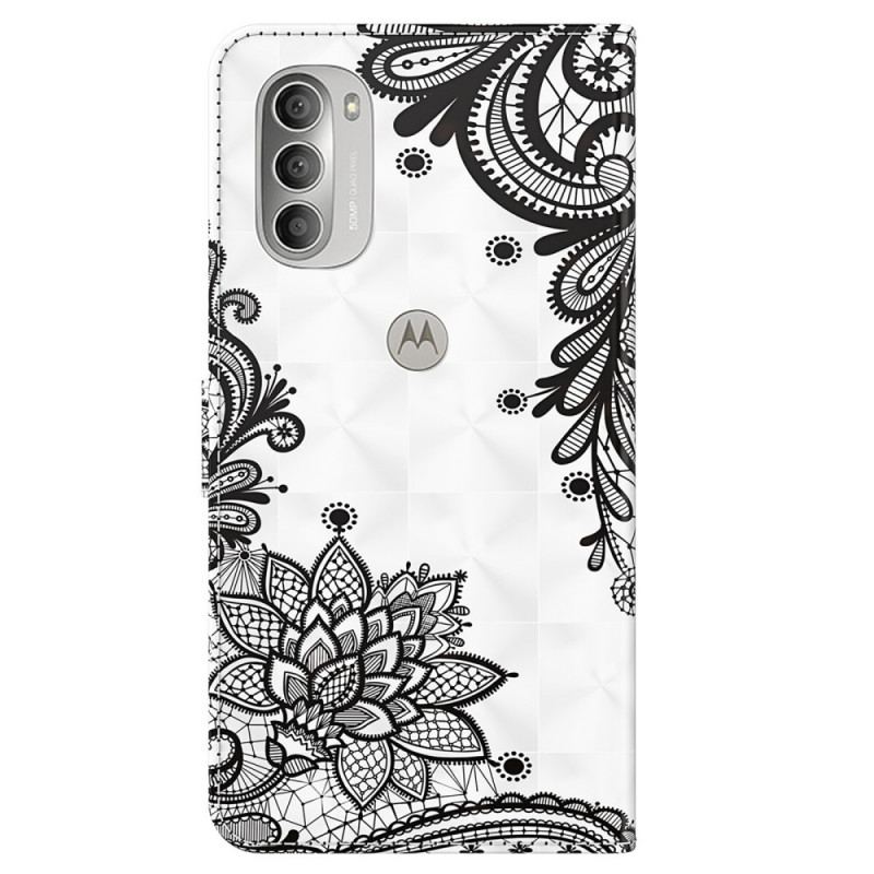 Læder Cover Moto G51 5G Chic Blonde