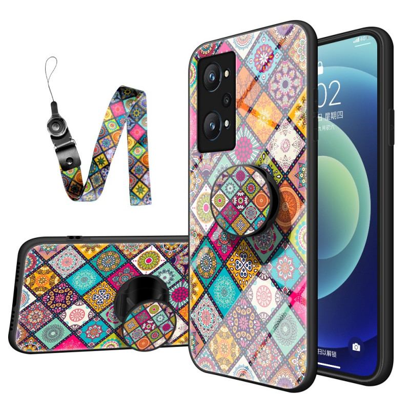 Cover Realme GT Neo 3T / Neo 2 Patchwork Magnetisk Holder