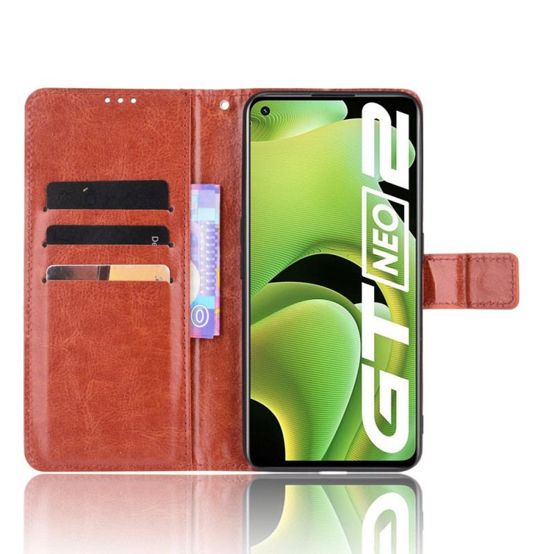 Flip Cover Realme GT Neo 3T / Neo 2 Prangende Kunstlæder