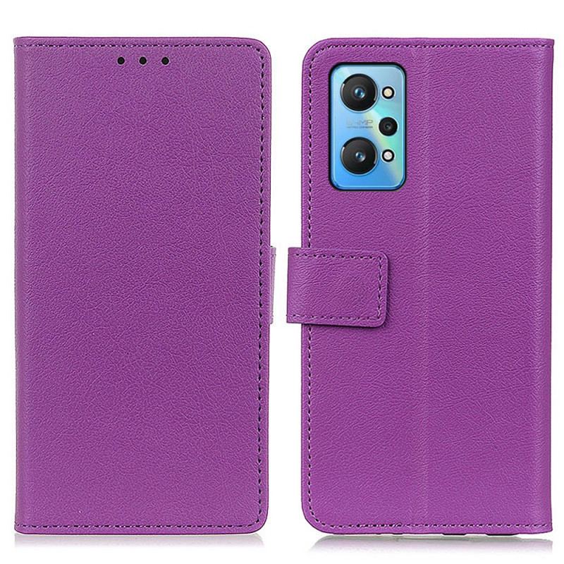 Flip Cover Realme GT Neo 3T / Neo 2 Premium Litchi Imiteret Læder