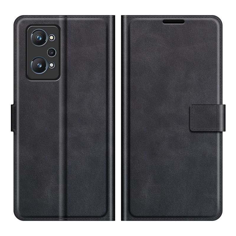 Flip Cover Realme GT Neo 3T / Neo 2 Slank Imiteret Læder