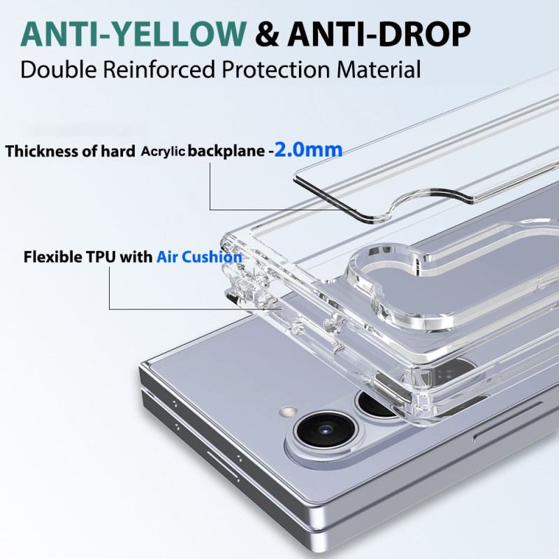 Cover Samsung Galaxy Z Fold 6 Gennemsigtig Anti-ridse