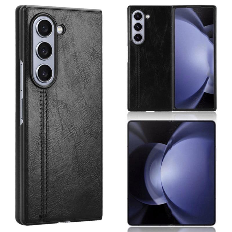 Cover Samsung Galaxy Z Fold 6 Imiteret Lædersyning