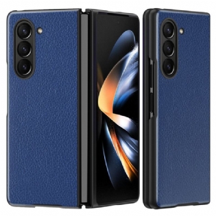 Cover Samsung Galaxy Z Fold 6 Litchi Imiteret Læder