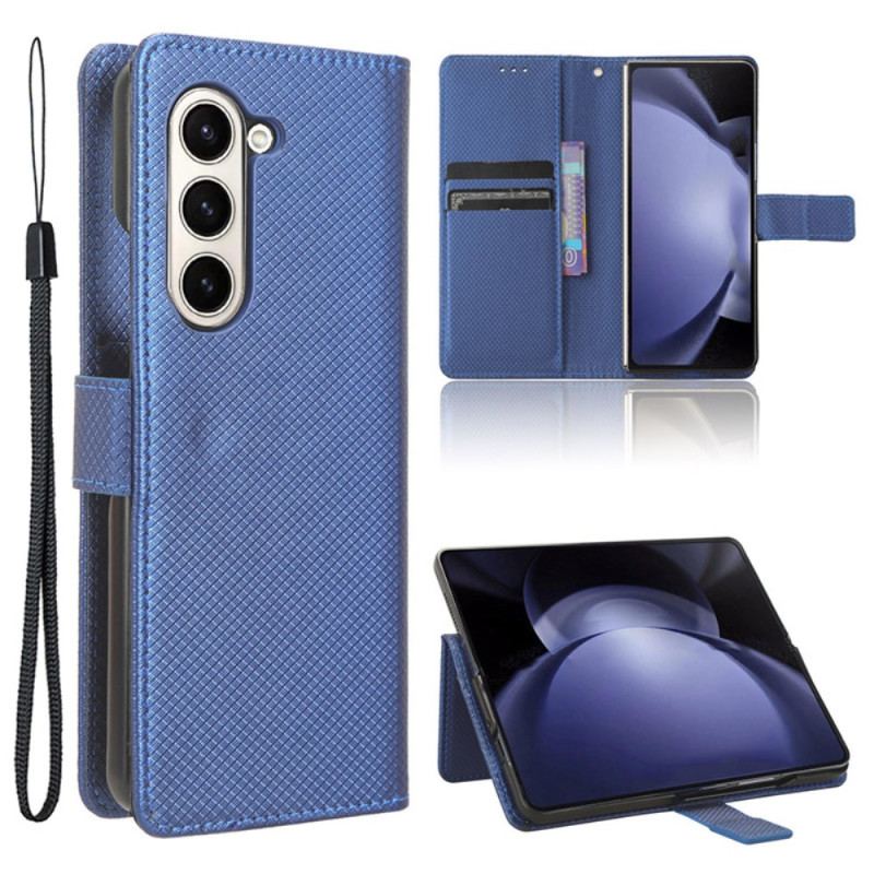 Læder Cover Samsung Galaxy Z Fold 6 Strap Points