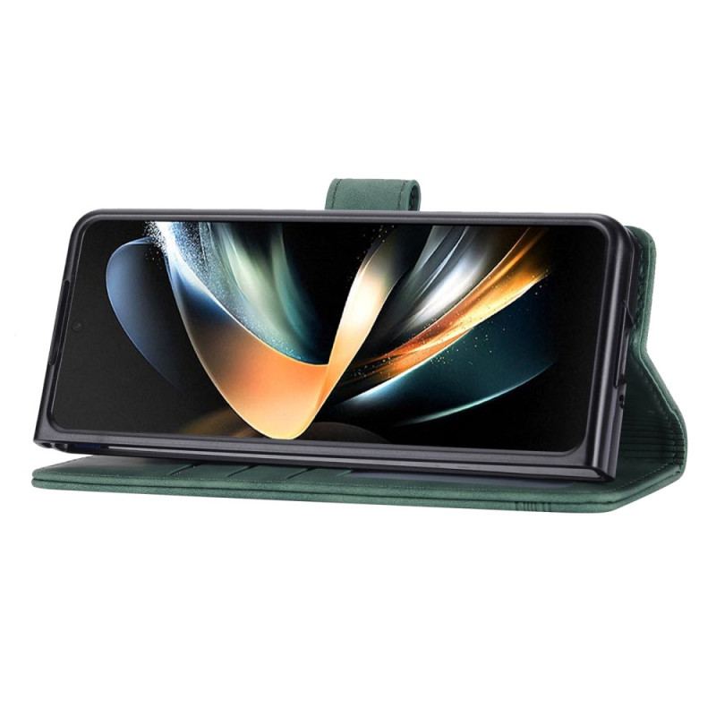 Læder Cover Samsung Galaxy Z Fold 6 Telefon Etui Dierfeng