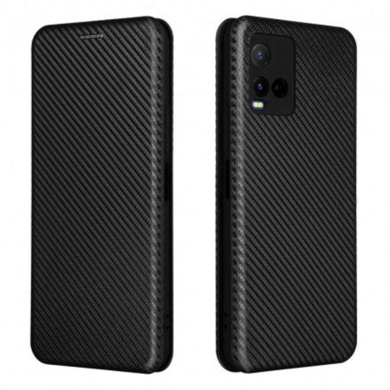 Cover Vivo Y21 Flip Cover Farvet Carbon Silikone