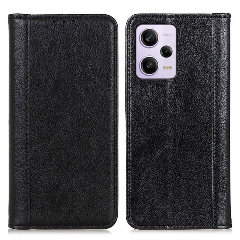 Cover Xiaomi Redmi Note 12 Pro Flip Cover Lychee Split Læder