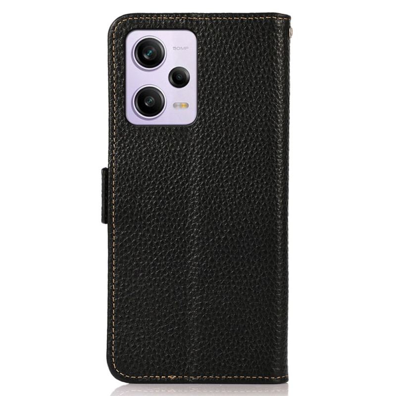 Flip Cover Xiaomi Redmi Note 12 Pro Litchi Læder Khazneh Rfid