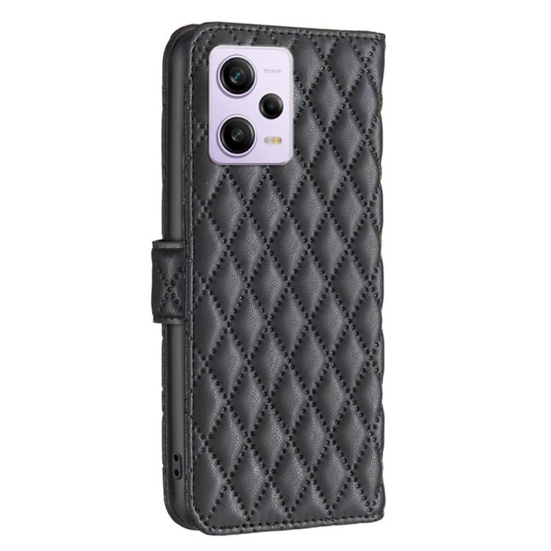 Flip Cover Xiaomi Redmi Note 12 Pro Quiltet Binfen Farve