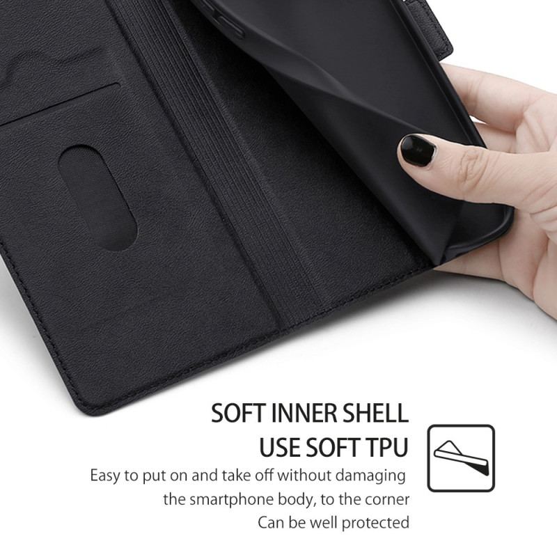 Læder Cover Xiaomi Redmi Note 12 Pro Dobbelt Lås