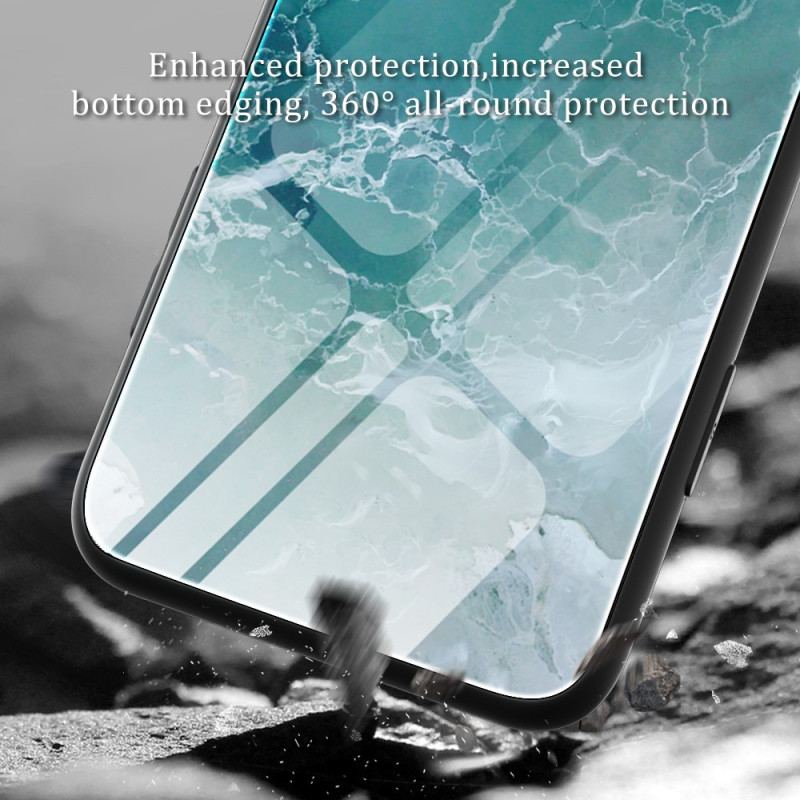 Mobilcover Xiaomi Redmi Note 12 Pro Marmorfarver Hærdet Glas