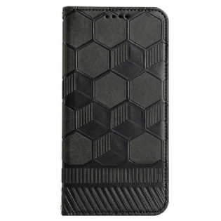 Flip Cover Samsung Galaxy S23 5G Fodboldbold Mønster