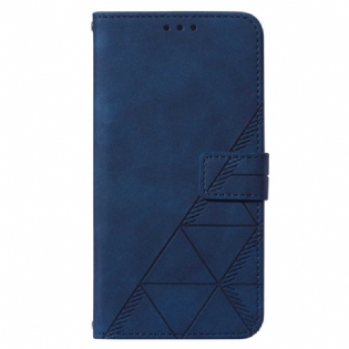 Flip Cover Samsung Galaxy S23 5G Med Snor Rem Trekanter