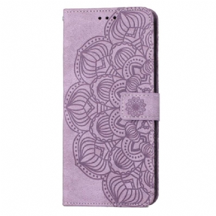 Flip Cover Samsung Galaxy S23 5G Med Snor Strappy Mandala