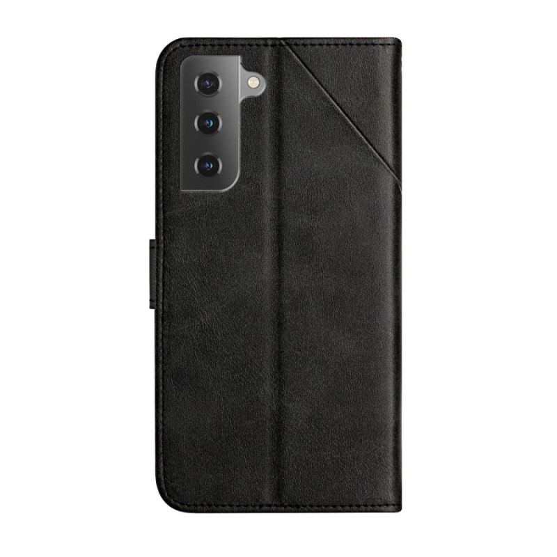 Flip Cover Samsung Galaxy S23 5G Med Snor Stribede Geometriske Linjer