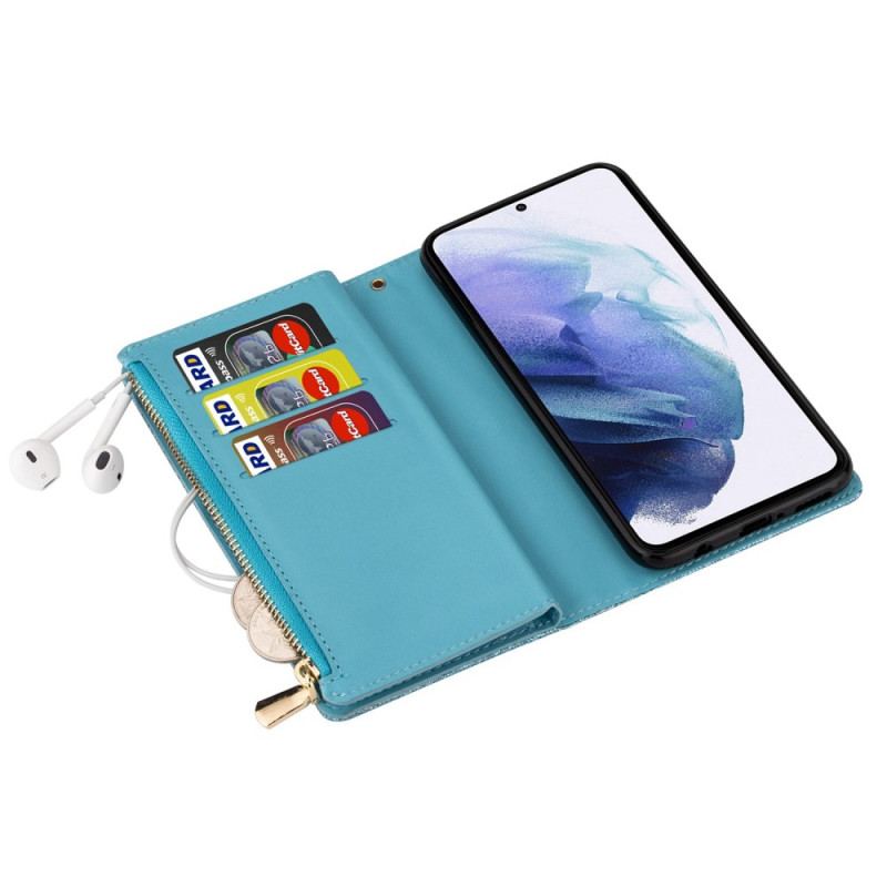 Flip Cover Samsung Galaxy S23 5G Punge Etui Pung Med Pailletter