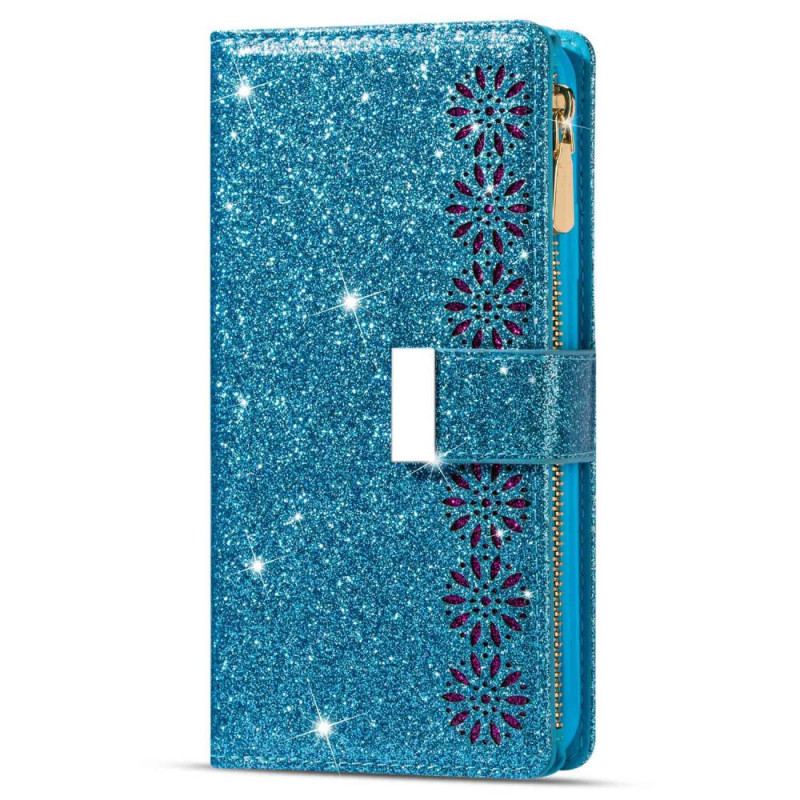 Flip Cover Samsung Galaxy S23 5G Punge Etui Pung Med Pailletter