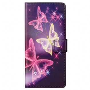 Flip Cover Samsung Galaxy S23 5G Smukke Sommerfugle