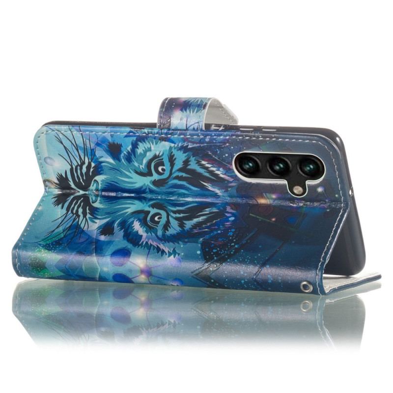 Flip Cover Samsung Galaxy S23 5G Tigeren Med Snor