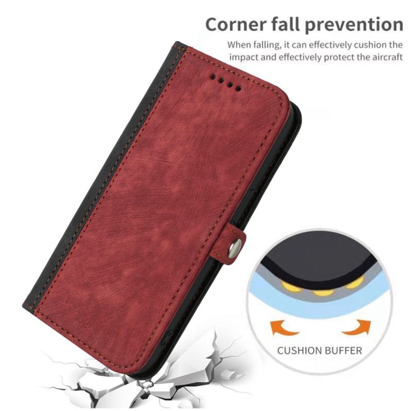 Flip Cover Samsung Galaxy S23 5G Tofarvet Med Rem