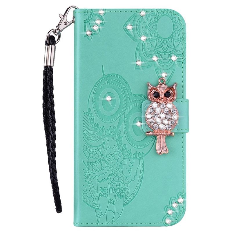 Flip Cover Samsung Galaxy S23 5G Ugle Mandala Og Charm