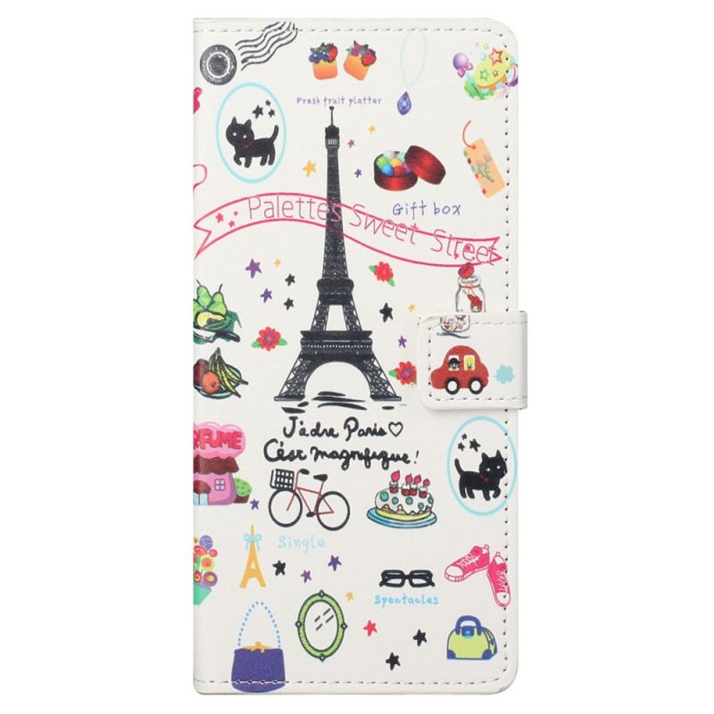 Læder Cover Samsung Galaxy S23 5G Jeg Elsker Paris