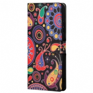 Læder Cover Samsung Galaxy S23 5G Paisley