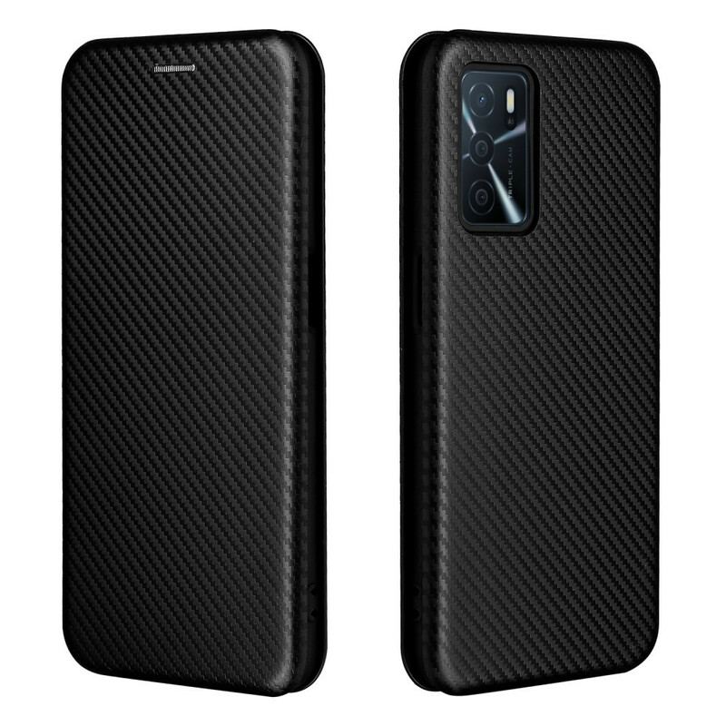 Cover Oppo A16 / A16s Flip Cover Farvet Carbon Silikone