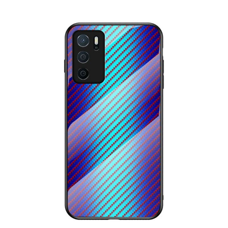 Cover Oppo A16 / A16s Kulfiber Hærdet Glas