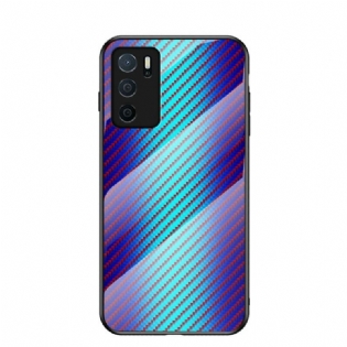 Cover Oppo A16 / A16s Kulfiber Hærdet Glas