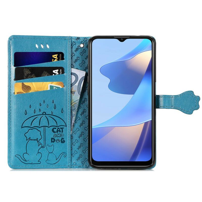 Flip Cover Oppo A16 / A16s Animerede Dyr
