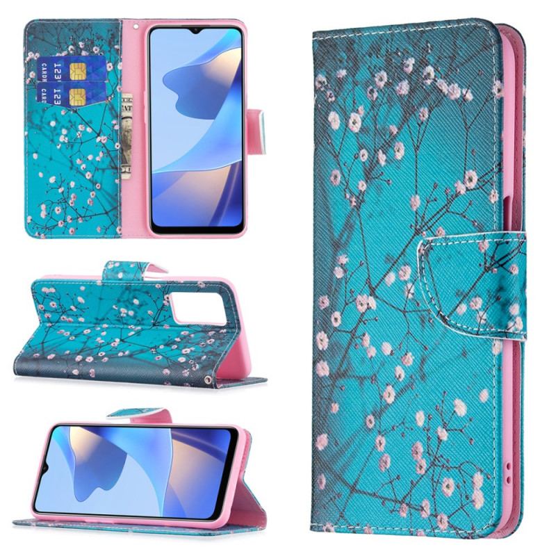 Flip Cover Oppo A16 / A16s Blomstrende Træ