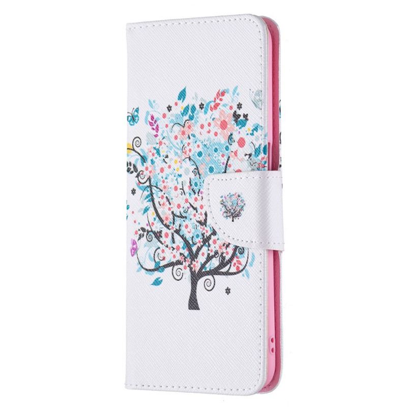 Flip Cover Oppo A16 / A16s Blomstret Træ