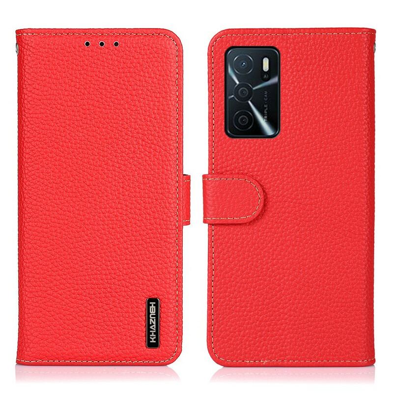 Flip Cover Oppo A16 / A16s Khazneh Litchi Læder