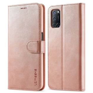 Flip Cover Oppo A16 / A16s Lc.imeeke Lædereffekt