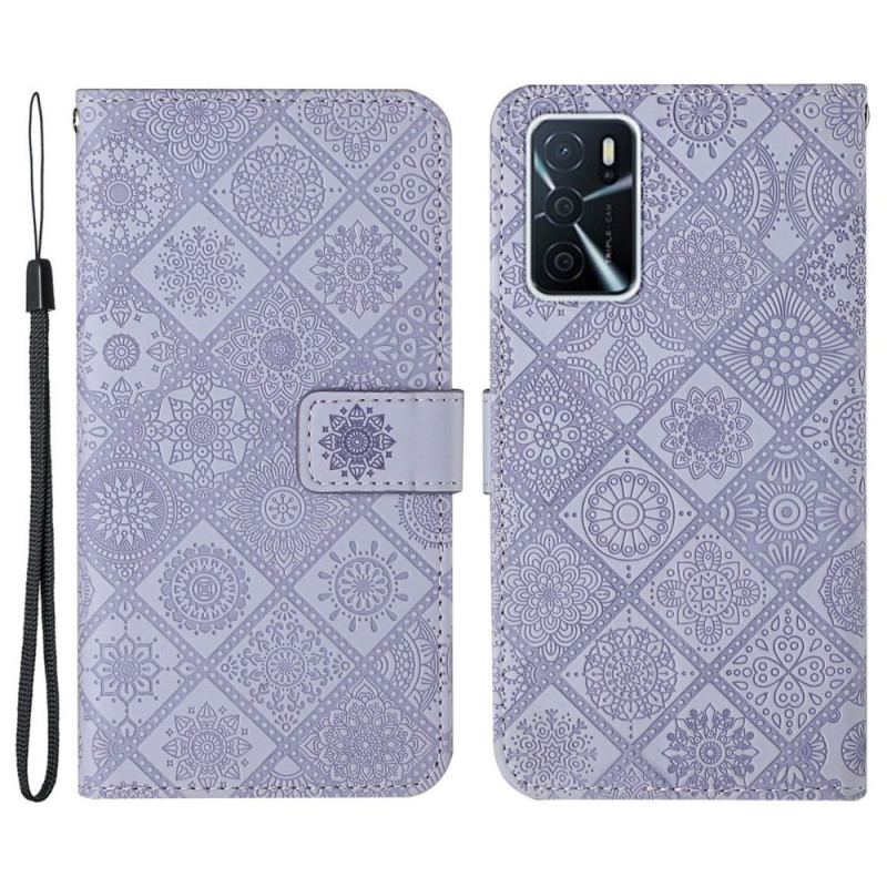 Flip Cover Oppo A16 / A16s Tapestry Mønster