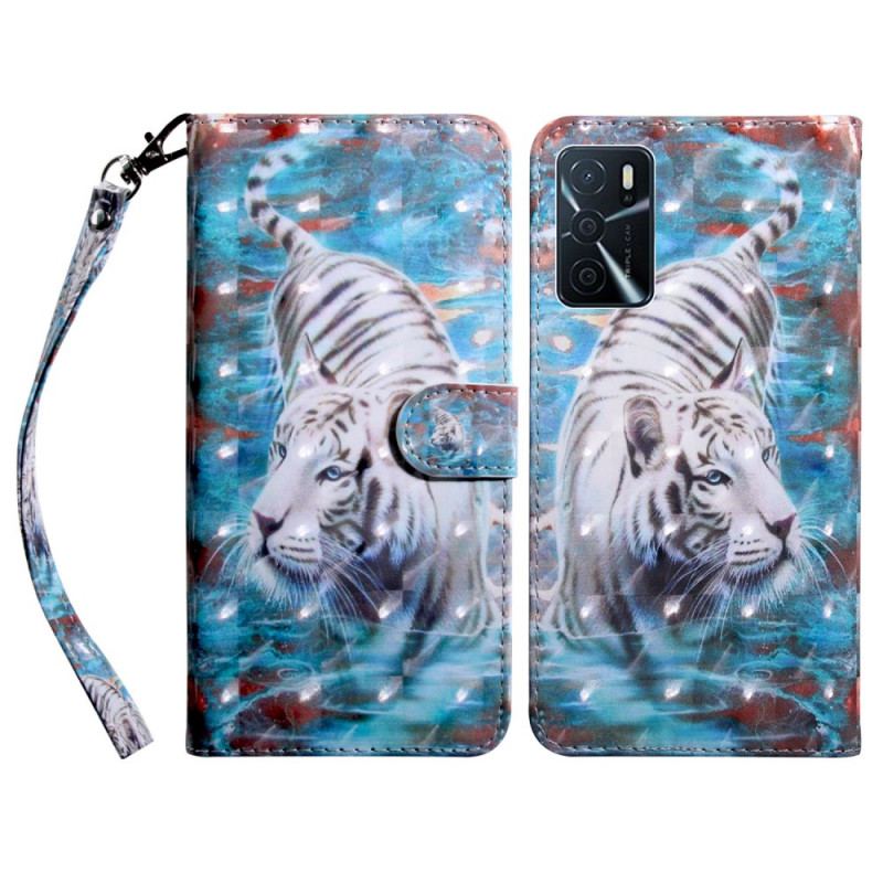 Flip Cover Oppo A16 / A16s Tiger I Vand